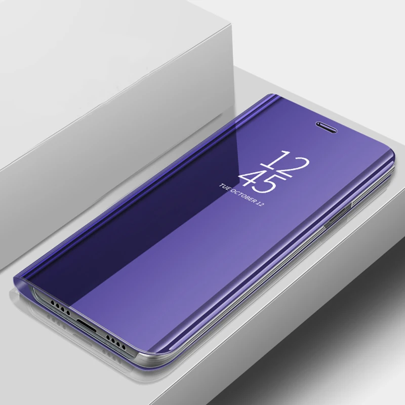Для samsung Galaxy A50 чехол зеркало кожаный флип-чехол для телефона для samsung A10 A20 A30 A40 A70 A80 A20e A2 Core A30S A50S A10e A10s