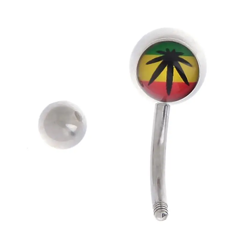 10 шт./лот гвоздики из хирургической стали для пупка Кольца Череп Пламя вишня