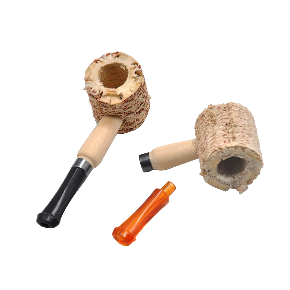 HORNET RU Macarthur среднего размера Кукуруза Cob табачная трубка с акриловым мундштуком