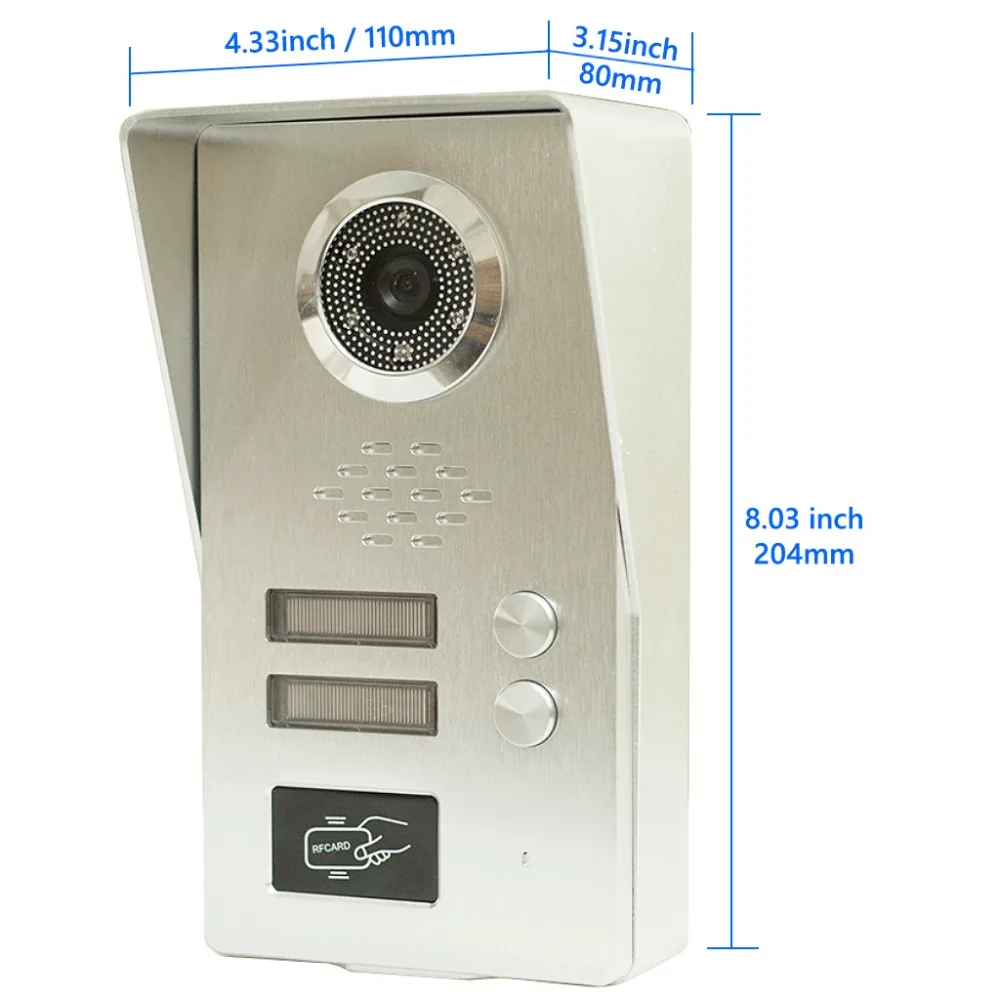 2 единицы система внутренней связи видео домофон все камеры из алюминиевого