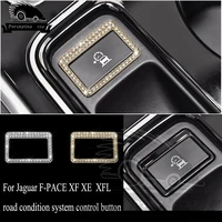 diamond interior electronic interior cover hand brake trim road condition system control button for jaguar f pace xf xe xfl