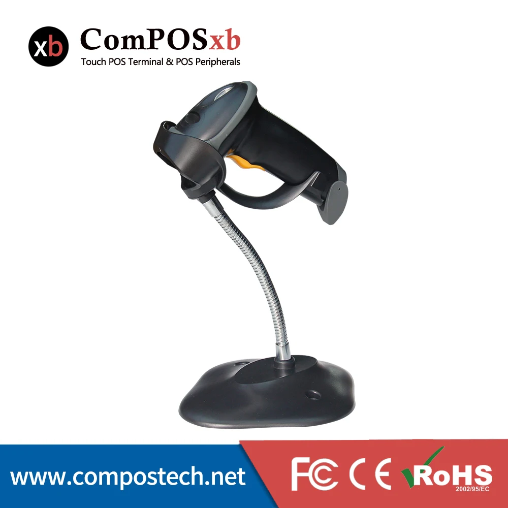 Compos низкая цена OEM лазерный сканер штрих кода дешевый порт USB 1D кабельный