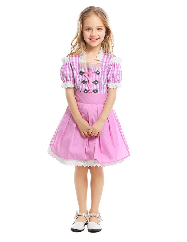 Dirndl Girl The Munich Oktoberfest Costume Germany Bavarian Wench Waiter Cosplay Stage Show Carnival Parade Fancy Party Dress