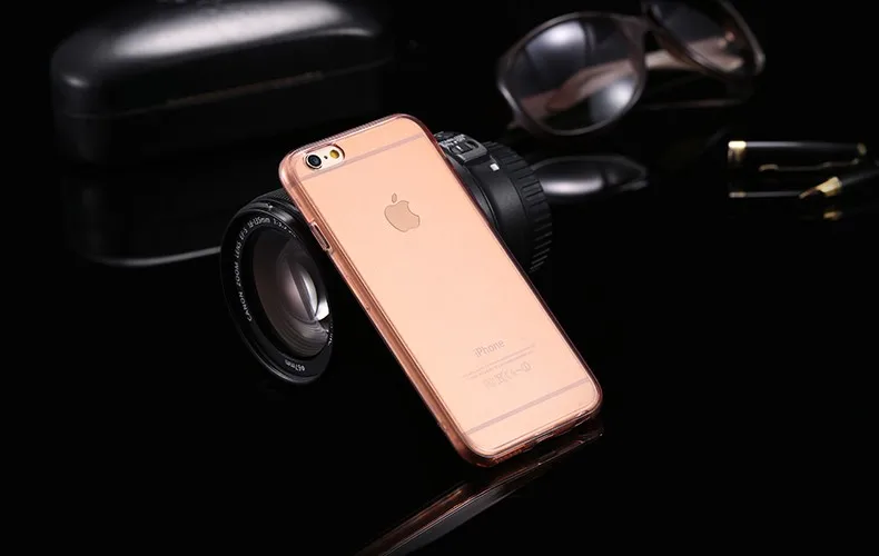 I6/6 S плюс Смарт Сенсорный экран чувствительность, не открывая чехол для Apple iPhone 6 6 S/6 Plus/6 S Plus 360 градусов мягкий прозрачный чехол для телефона с крышкой