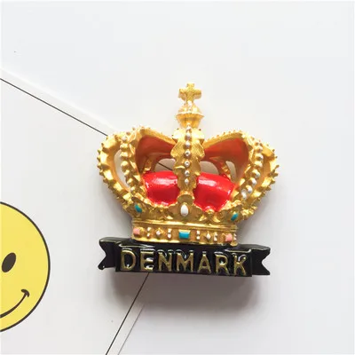 Denmark Мир Путешествия Холодильник Магнит Путешествия Сувенир Холодильник стикер украшения 3D магнитная пряжка Малайзия Великобритания Таиланд Париж - Цвет: Denmark