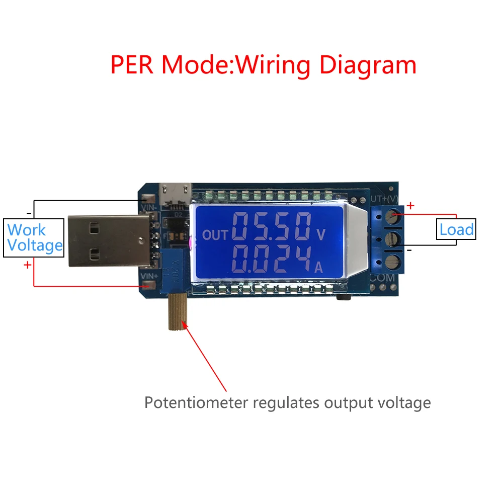 Повышающий понижающий преобразователь Φ 5V до 3 5 V/ 9V/12V LCD USB модуль питания