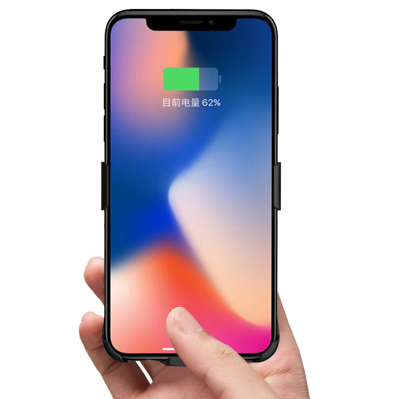 4000 мАч/6000 мАч для iPhone X чехол зарядного устройства мобильного телефона резервного