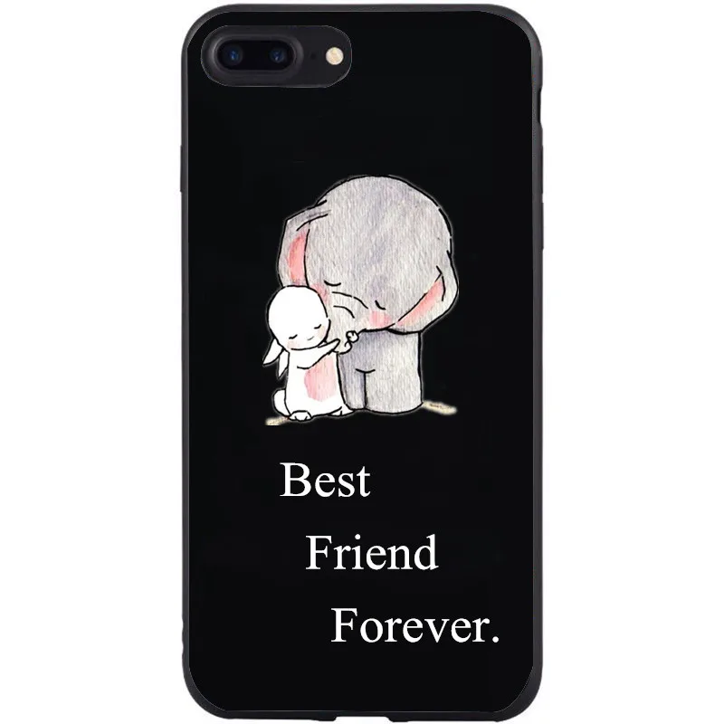 Черный чехол с сердечком для funda iphone 7 plus Чехол 8 6 6s X 5 5S se силиконовый мягкий из ТПУ