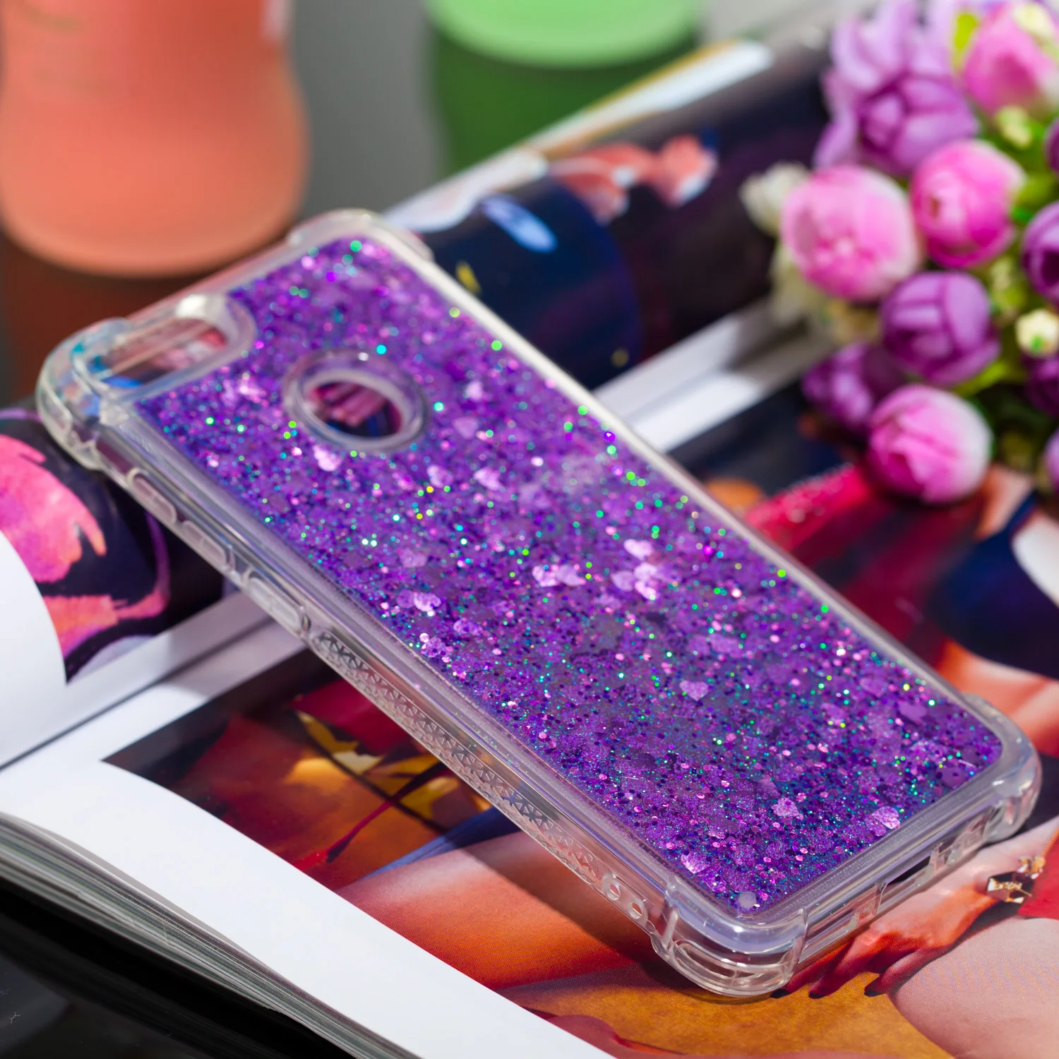 Блестящий блестящий чехол для Huawei P умный Мягкий силиконовый с кристаллами и