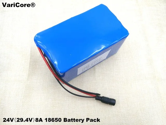 

Литиевая батарея 24 В, 8 Ач, 7S4P, 29,4 в, 18650 + защита и управление батареей; Аккумулятор для электрического автомобиля, аккумулятор для велосипеда