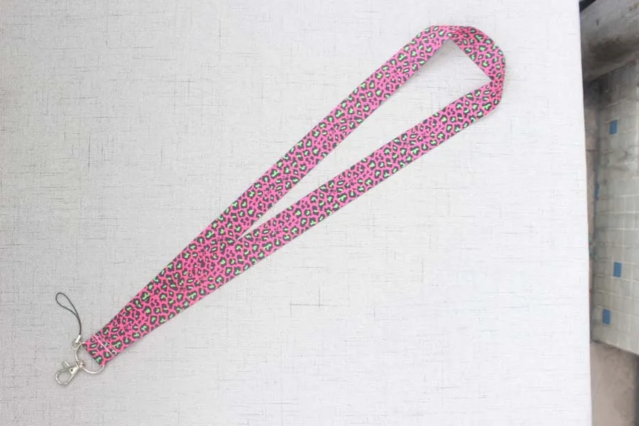 Сексуальный леопардовый принт новейшая мода брелок для ключей шейный ремешок