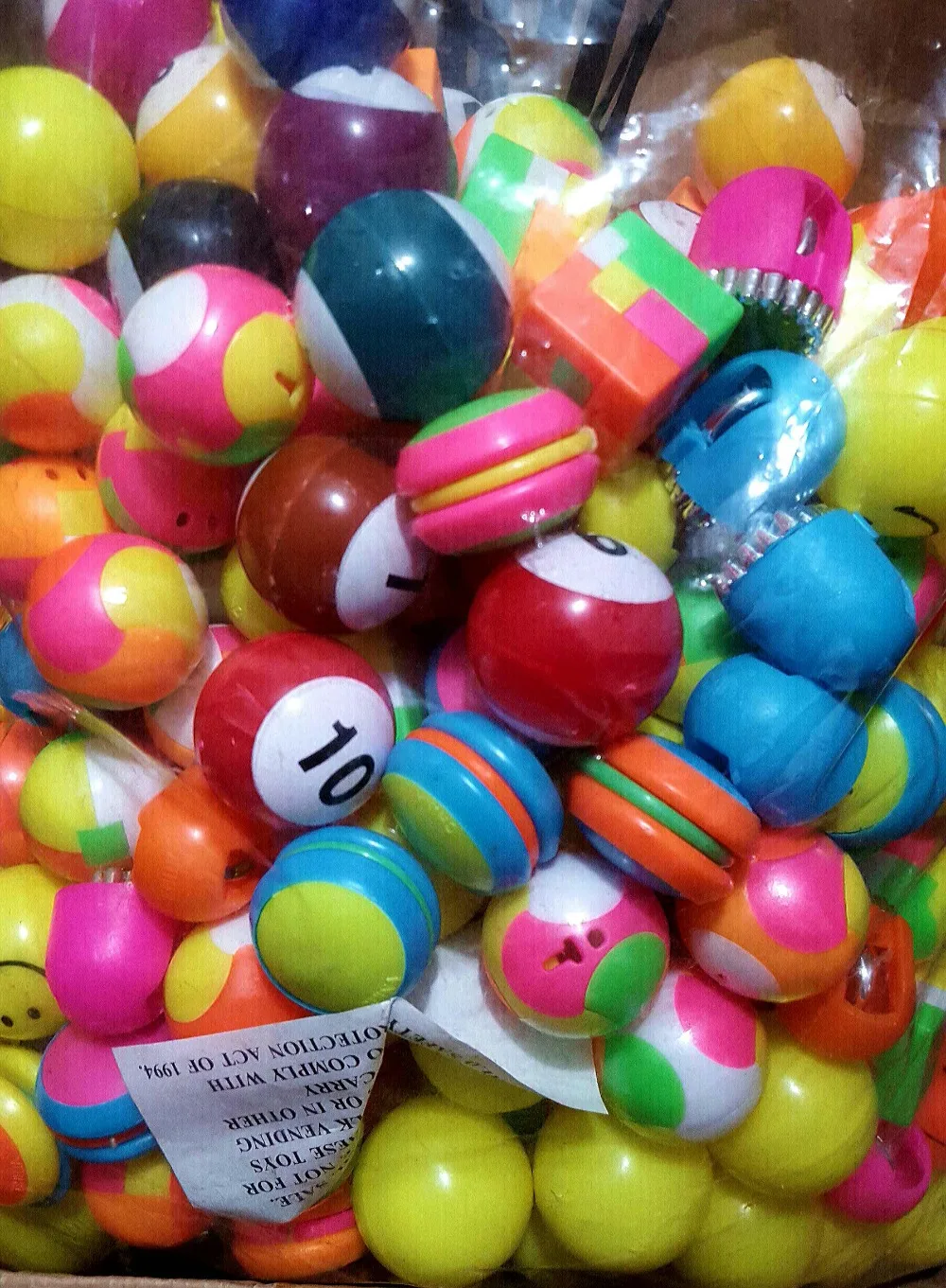 

50 pc Mini Toys Fit for 1.5" Capsule Vending Machine Puzzle Ball kids Party Favor pinata toys gadget back to school easter egg