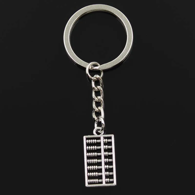 Модный брелок 25x12 мм двухсторонний Подвески счеты DIY для мужчин Jewelry ключи