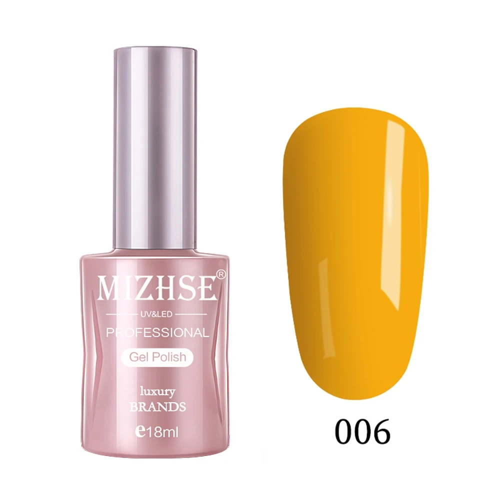 MIZHSE матовое верхнее покрытие УФ-гель для ногтей Matt Top Vernis не протирать УФ-гель лак основа лак Shilak Nail Art Длительное Действие 18 мл - Цвет: YH006