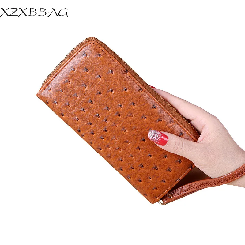 XZXBBAG Женская мода Высокое качество PU молния длинный кошелек женская сумка на запястье сумка многофункциональная карта посылка карман для сотового телефона