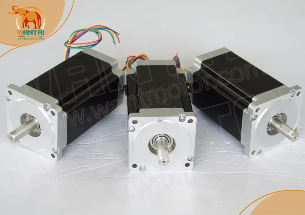 CNC 3Axis Nema34 Wantai Stepper Motor 1232OZ-IN 5.6A Single Shaft high torque WT86STH118-6004A &amp Driver DQ860MACNC плазменная