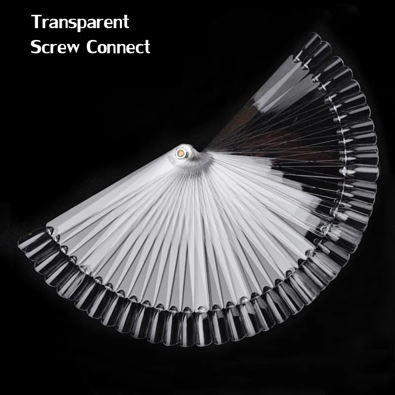 Прозрачные накладные палочки для дизайна ногтей 50 насадок/набор цветной