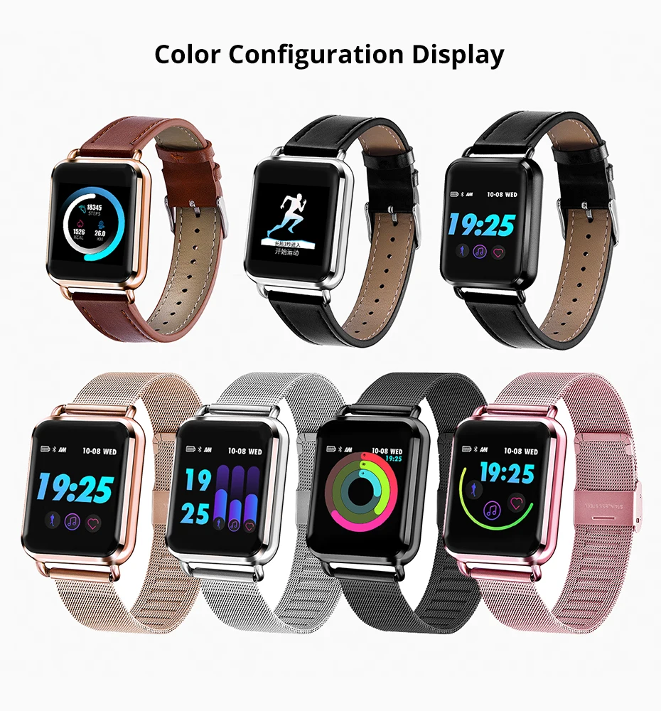 Makibes C5, умный Браслет, 1,22 дюймов, для мужчин и женщин, Bluetooth, фитнес-трекер, браслет, умные часы, кровяное давление, цветной пользовательский браслет для APPLE