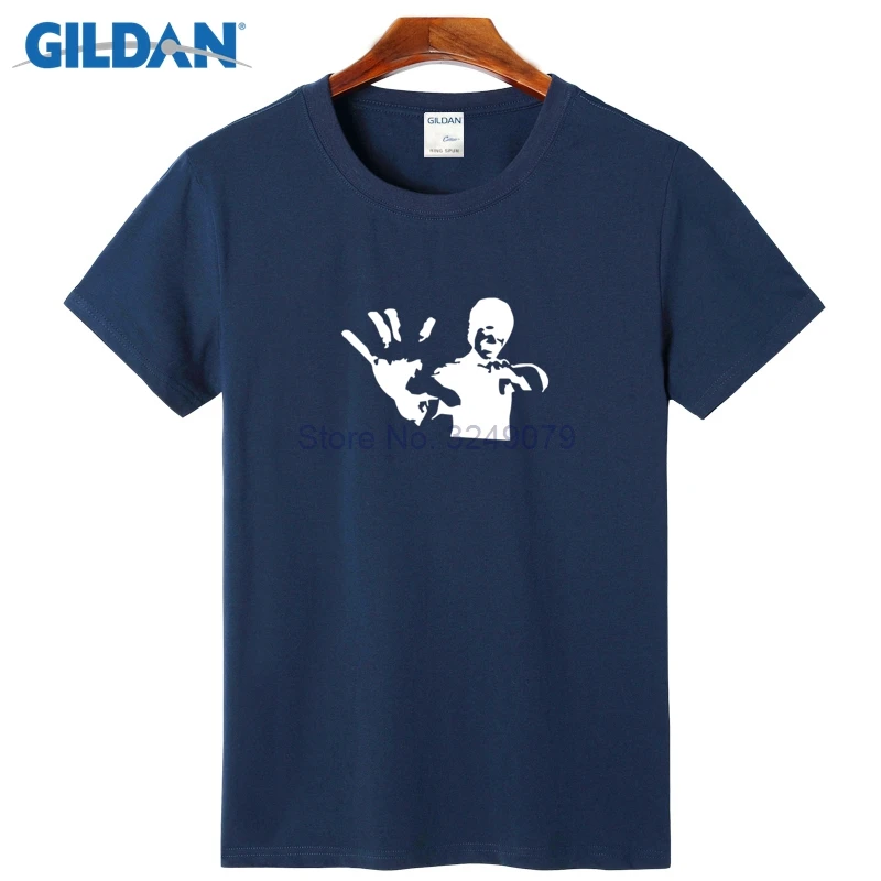 Брюс Ли серый Мужская футболка 2017 Фиолетовая рубашка в удобные мужские с принтом