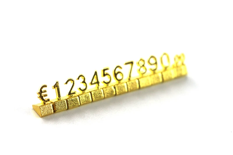 Роскошный металлический стеллаж 3d регулируемая цена ярлык дисплея Европейский