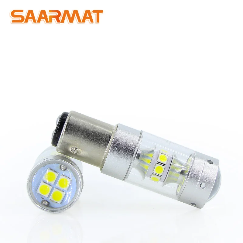 2 * Led 1157 BAY15D DRL лампы автомобильные лампочки с чипами Samsung Высокая мощность P21/5 Вт