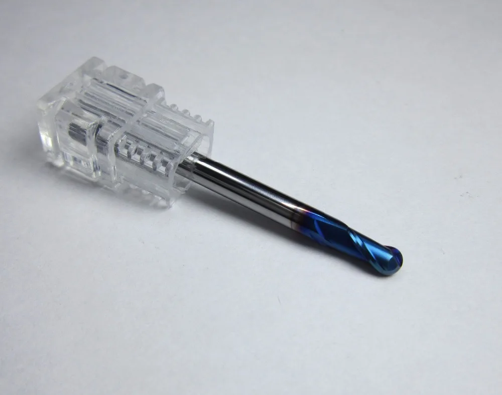 Радиус 2 0 мм диаметр 4 HRC68 R2.0 канавки Концевая фреза из карбида вольфрама с