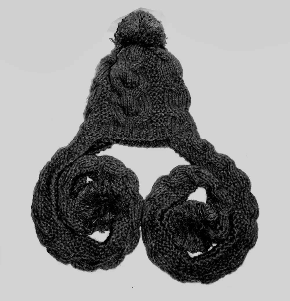 Модная новинка от BomHCS дизайнерская женская вязаная шапка ручной работы с толстым