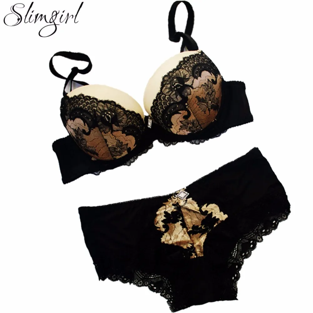 Женский комплект кружевного бюстгальтера Slimgirl цельный бюстгальтер пуш ап на