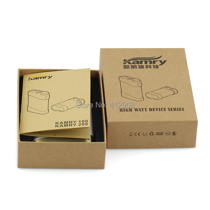 Kamry 200W Electronic Cigarette Mods Mechanical Box Mod For 18650 battery Variable Wattage with 3 Colors DHL Free|cigarette gift|cigarette