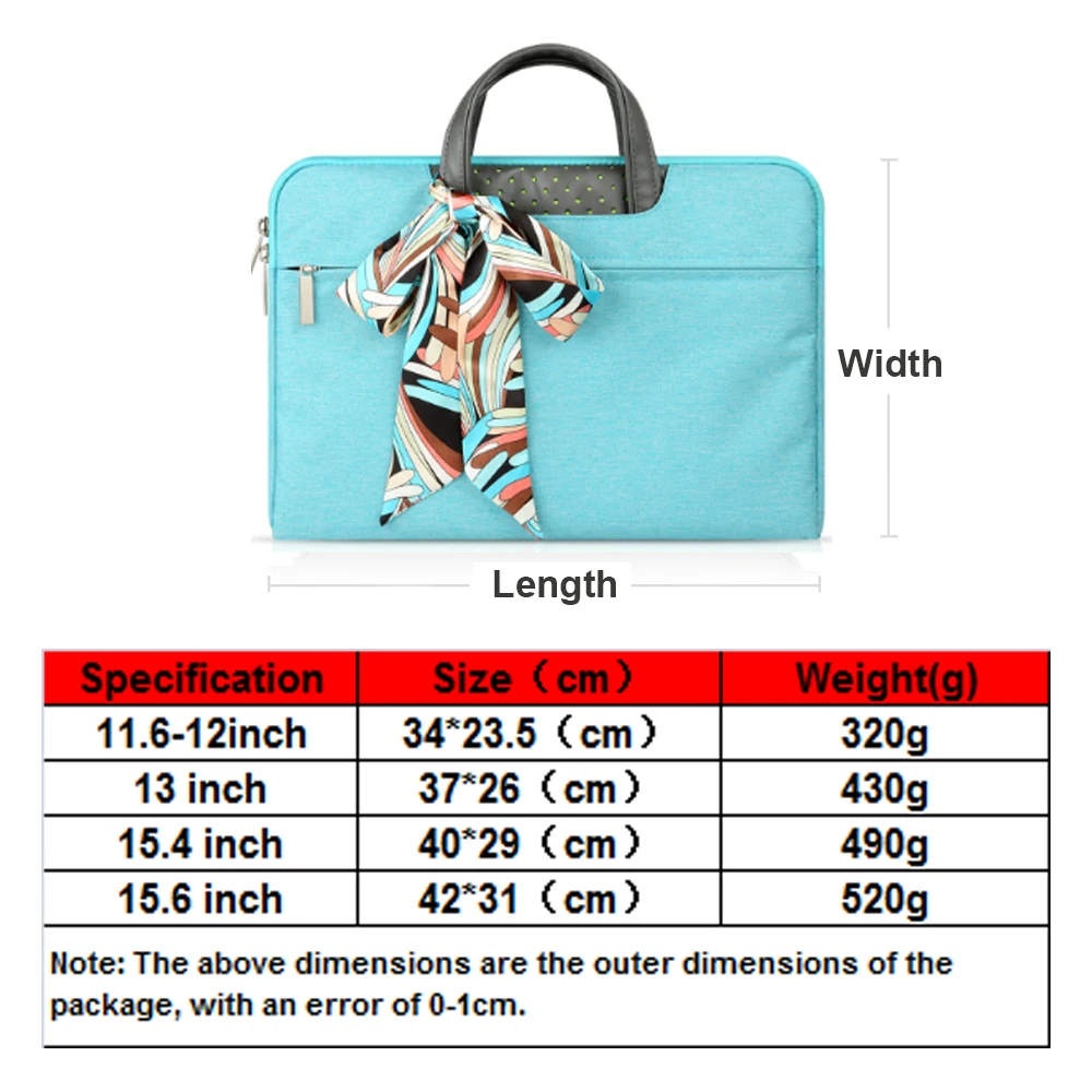 Women Laptop Bag with Handle Notebook Tablet Soft Carry Pocket 11.6"12"13"15.4"15.6inch for Macbook Asus Dell HP Huawei