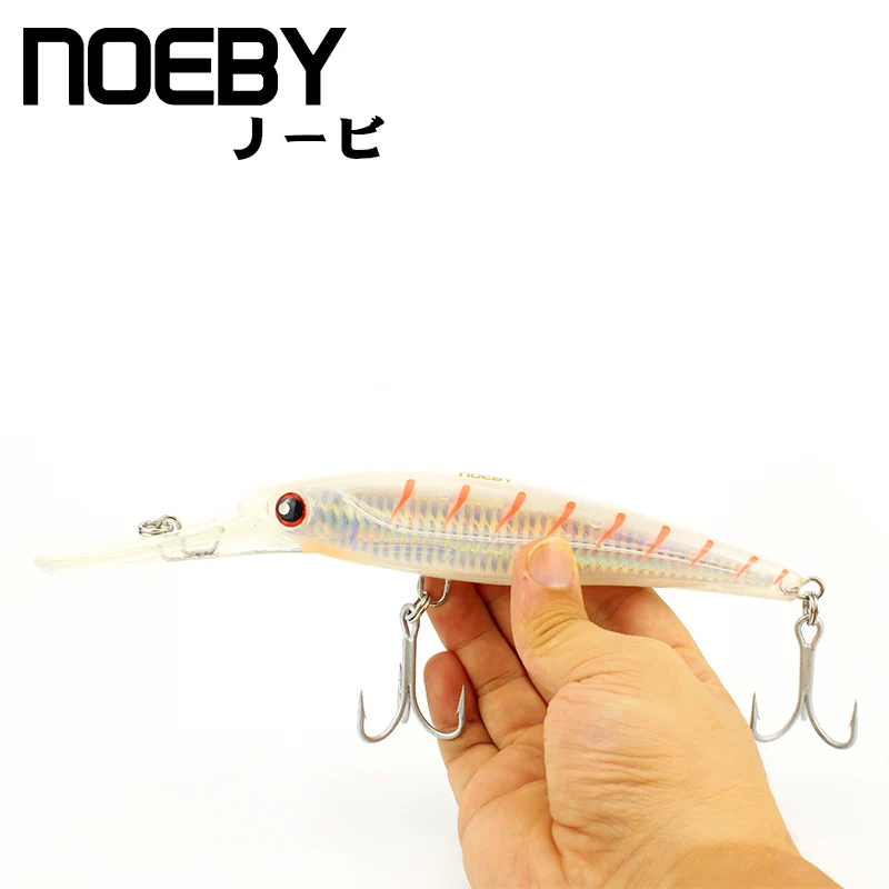Приманка для рыбалки NOEBY 120 мм/32 г плавающая 0-5 м Троллинг супер гольян 3X VMC тройные
