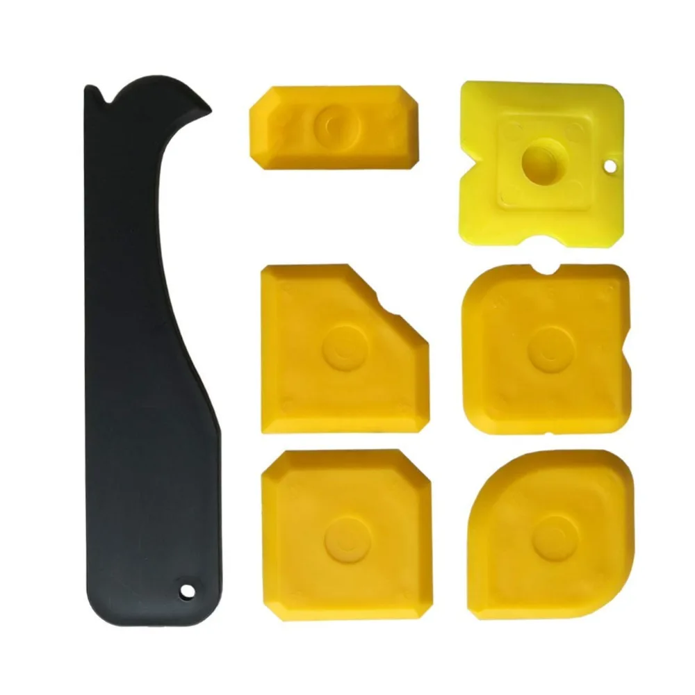 

Silicone Sealant Finishing Tools, Sealant Smoother Caulk Smoothing Profiler Former Applicator for Bathroom 7 Pieces
