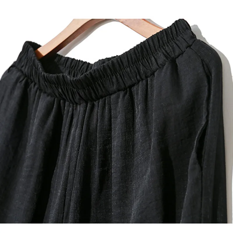 

Johnature 2021 Summer New Casual Fashion Women Two Pieces Sets Irregular Pullover Top Elastic Waist Calf-length Pant Female Sets