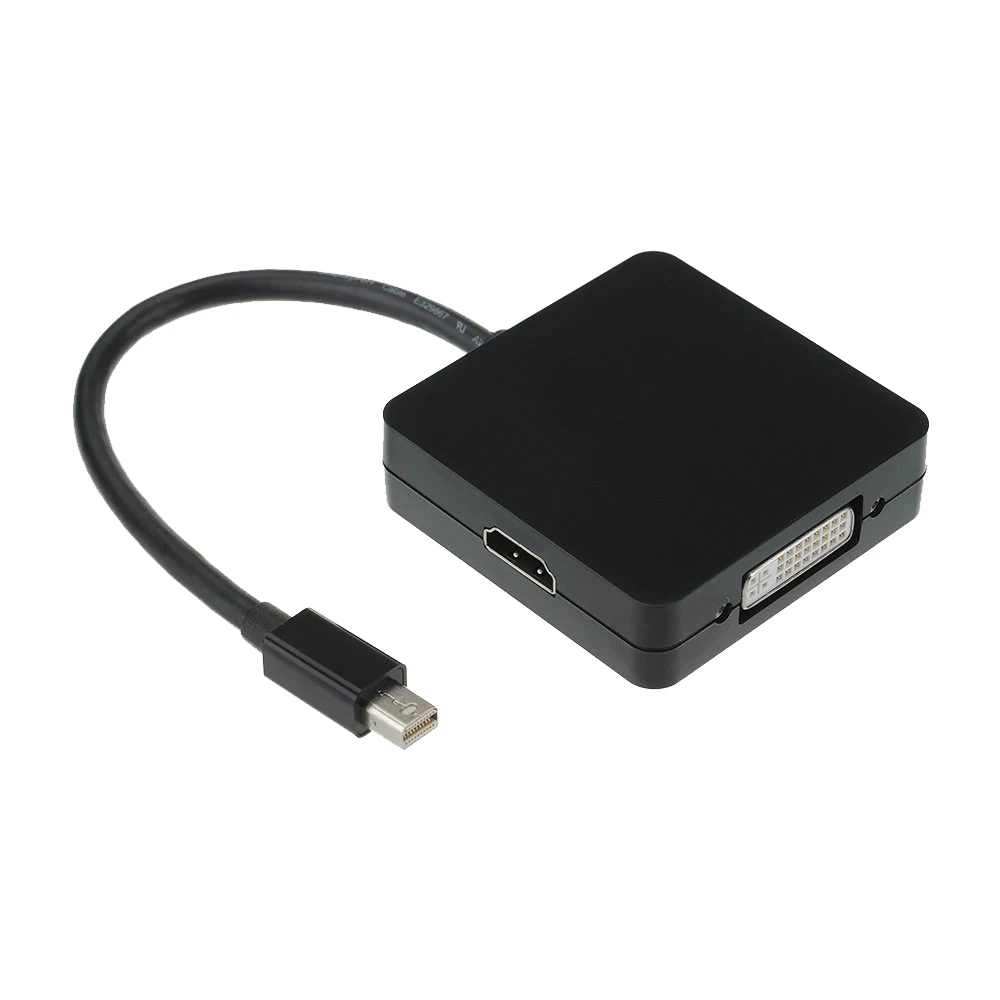 AAAE Top 3 in 1 Mini DisplayPort to HDMI / DVI VGA Display Port Adapter Cable for Mac Book Air Pro iMac | Электроника