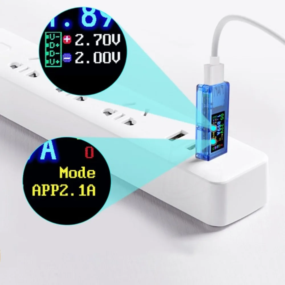 AT34 USB 3 0 IPS HD цветной тестер напряжения тока энергии эквивалент сопротивления