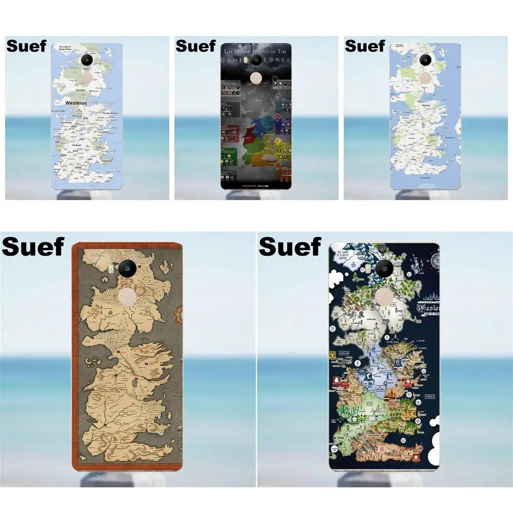 Suef чехлы из ТПУ чехол для игр престолов карта Xiaomi Redmi 4 3 3S Pro Mi3 Mi4 Mi4i Mi4C Mi5 Mi5S Mi Max Note 2