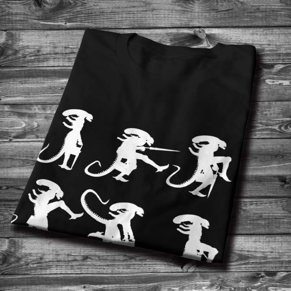 S 6XL большой Размеры министерства Alien глупых прогулок Xenomorph футболка Новое