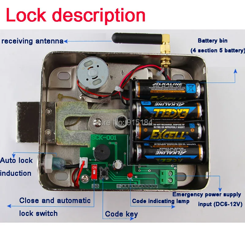 Домашняя безопасность 4 пульта дистанционного управления батарея скрытый