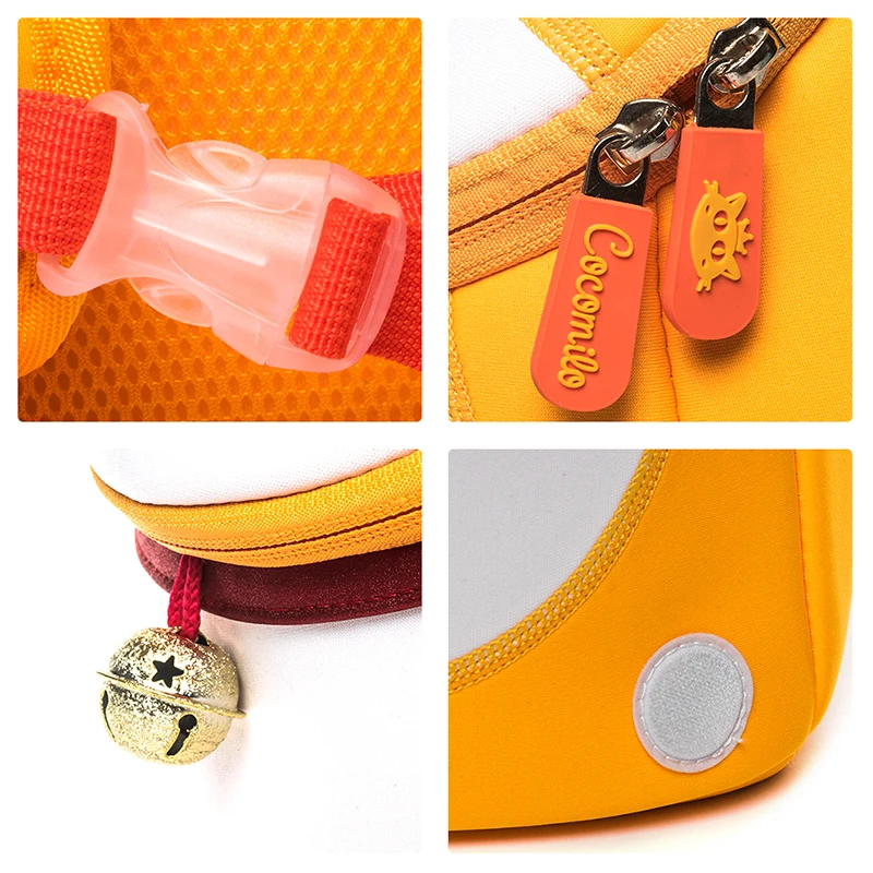 Cocomilo Waterproof 3D Dog Pattern Anti-lost School Bag Dog Ears Little Kids Kindergarten Backpack Zoo Animal Toddler Bag Boys