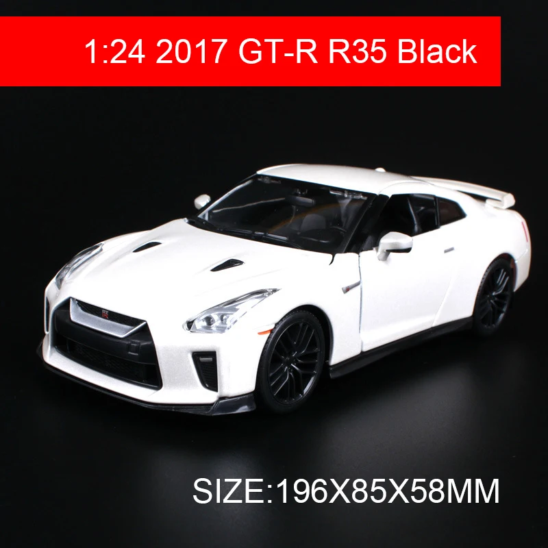Спортивный автомобиль Maisto Bburago 1:24 Nissan 2017 GT R GTR R35 металлические игрушки подарок