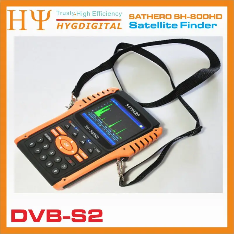 Sathero SH-800HD DVB-S2 Цифровой спутниковый Finder метр USB2.0 HD Выход Satfinder HD с анализатор спектра