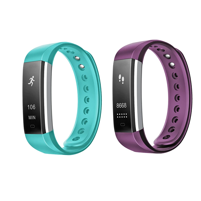 Смарт-браслет Smartch ID115 HR с Bluetooth пульсометром фитнес-трекером шагомером