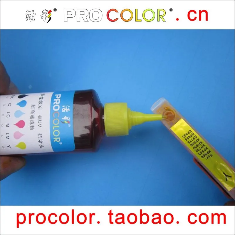 Многоразовый чернильный картридж PROCOLOR IC70 с чипами ARC для epson EP 805 805A 805AR 805AW EP-805 EP805AR