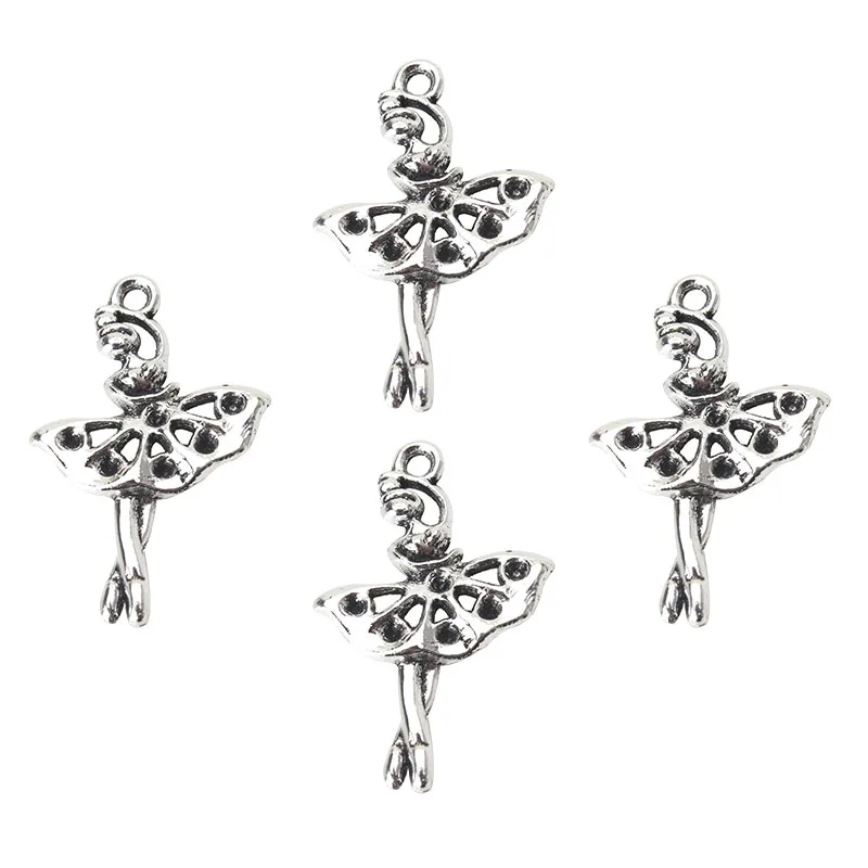 10 шт./партия Женские Подвески в античном стиле 30 х20 мм|silver tone|diy pendants for necklaceslot lot |