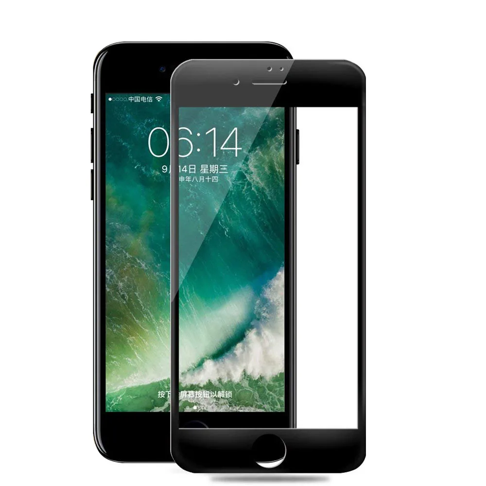 Защитная пленка для экрана телефона с закругленными краями iPhone 7 6 S 8 Plus