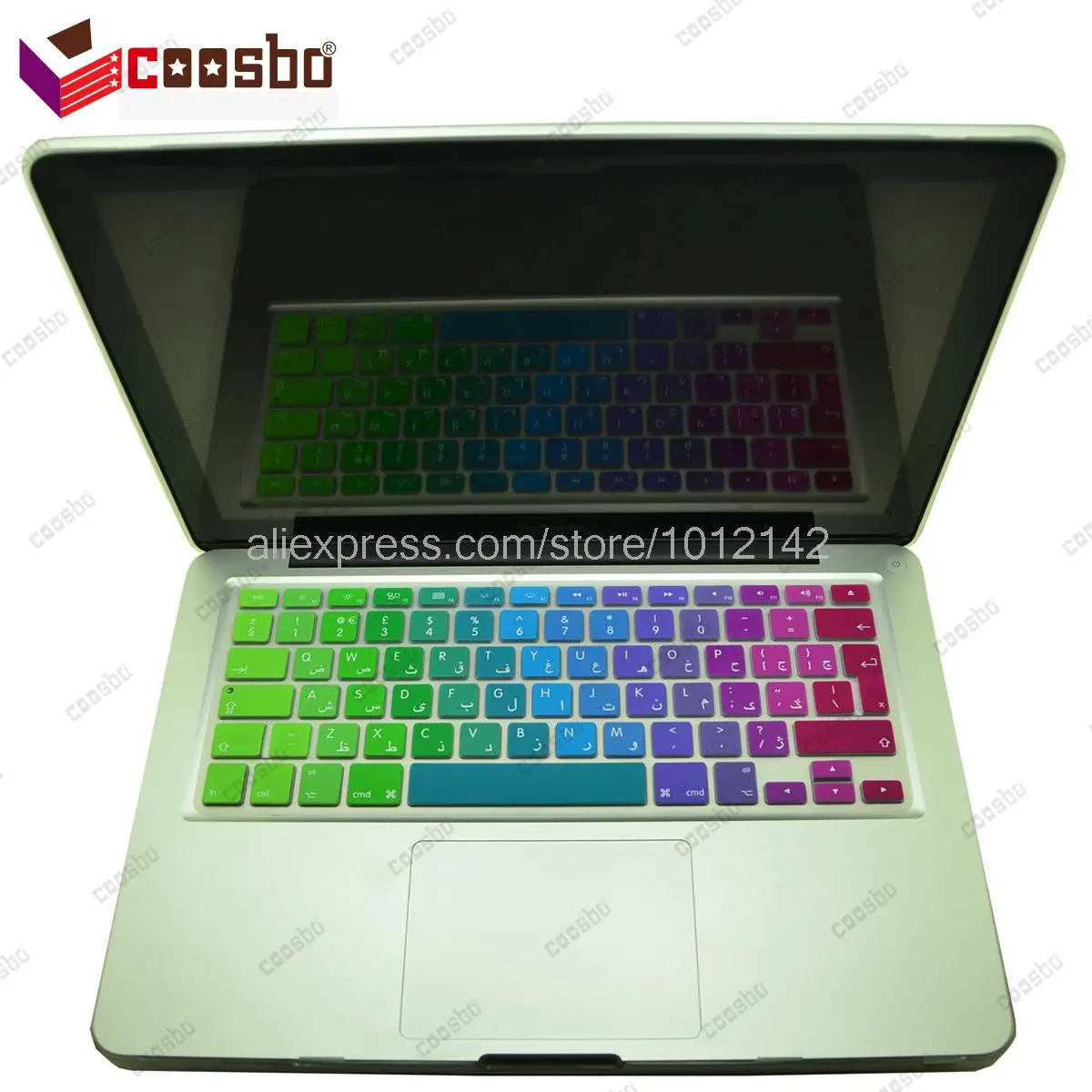2в1 цветной Жесткий Чехол для mac Macbook Air Pro Retina 13 &quot15&quot + Арабский чехол клавиатуры