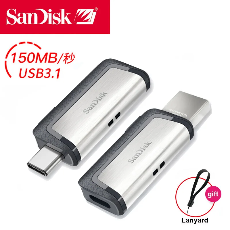 

Sandisk Pendrive 32GB usb c Flash Drive 64GB 128GB 256GB SDDDC2 Type C Disk On Key Cle USB Computer Gift USB 3.1 For Galaxy