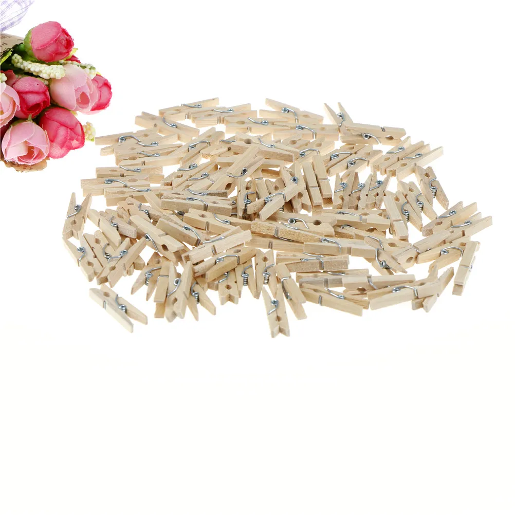 Мини натуральные деревянные клипсы для фото очень маленькие Размер 3*0 4 см