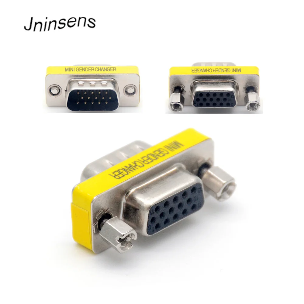 2 шт./лот 15 pin DB15 VGA мини адаптер для смены пола разъем M/F мужчин и женщин оптовая