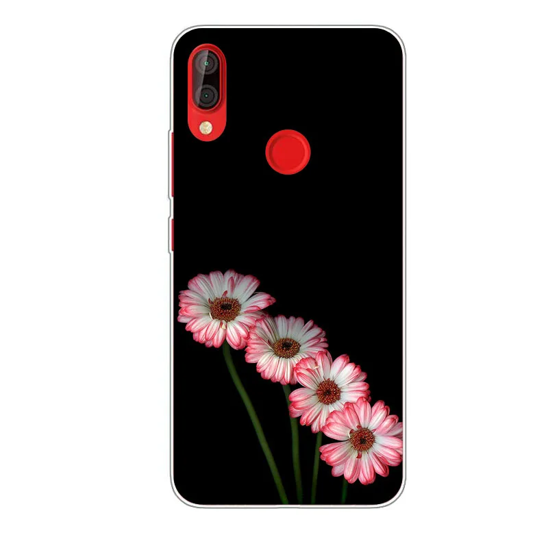 Чехол Infinix Smart 2 Pro X5514D силиконовый цветной цветочный рисунок мягкая ТПУ задняя